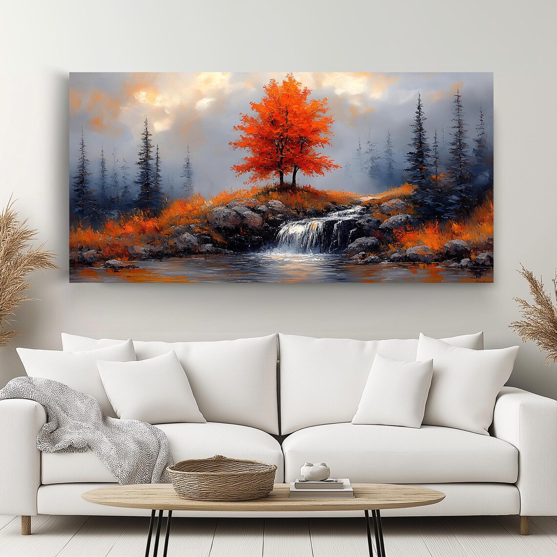 Autumn Tree Panoramic Landscape, Wall Art Print - Image 4