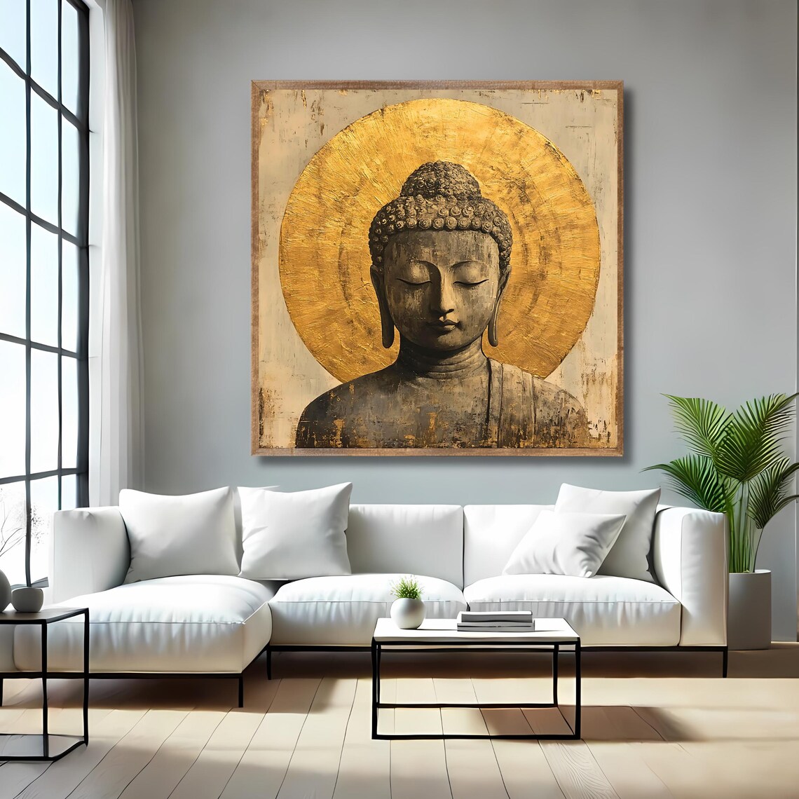 Vintage Buddha Meditation Art Print, Spiritual Decor - Image 4