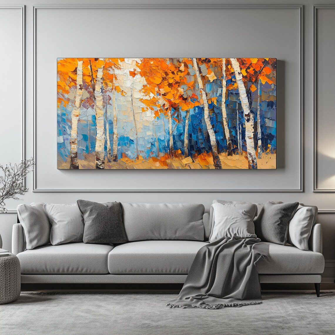 Birch Forest - Autumn Landscape Art Print - Image 3
