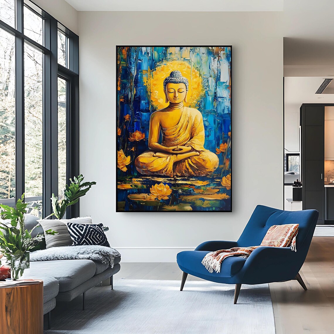 Buddha Art Print, Zen Meditation Decor - Image 2