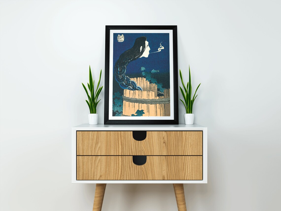 Katsushika Hokusai The Mansion Of The Plates Art Print - Image 3
