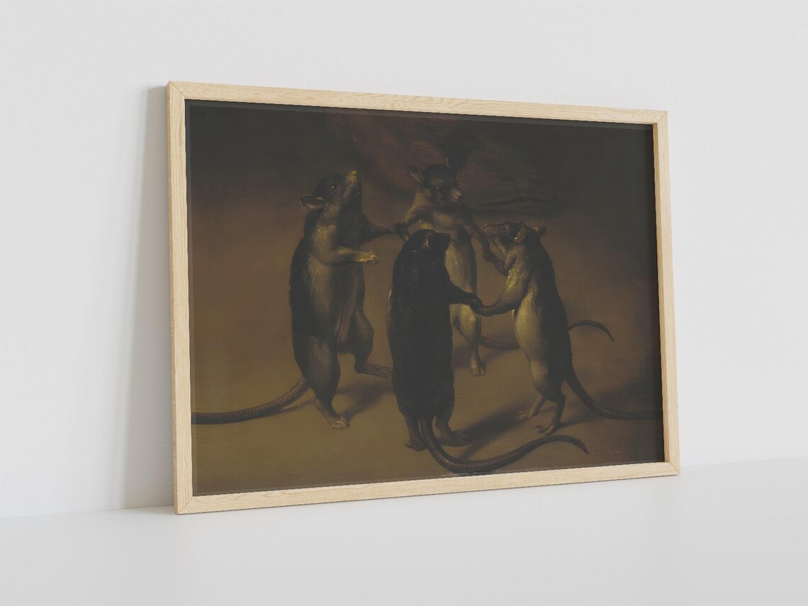 The Dance Of The Rats, Renaissance Animal Art Print