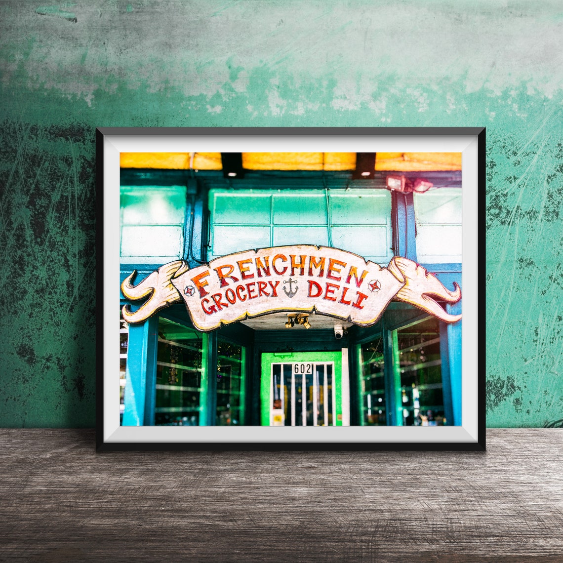 New Orleans Frenchmen Grocery Deli Sign Wall Art Unframed Photography Print French Quarter New Orleans Sign