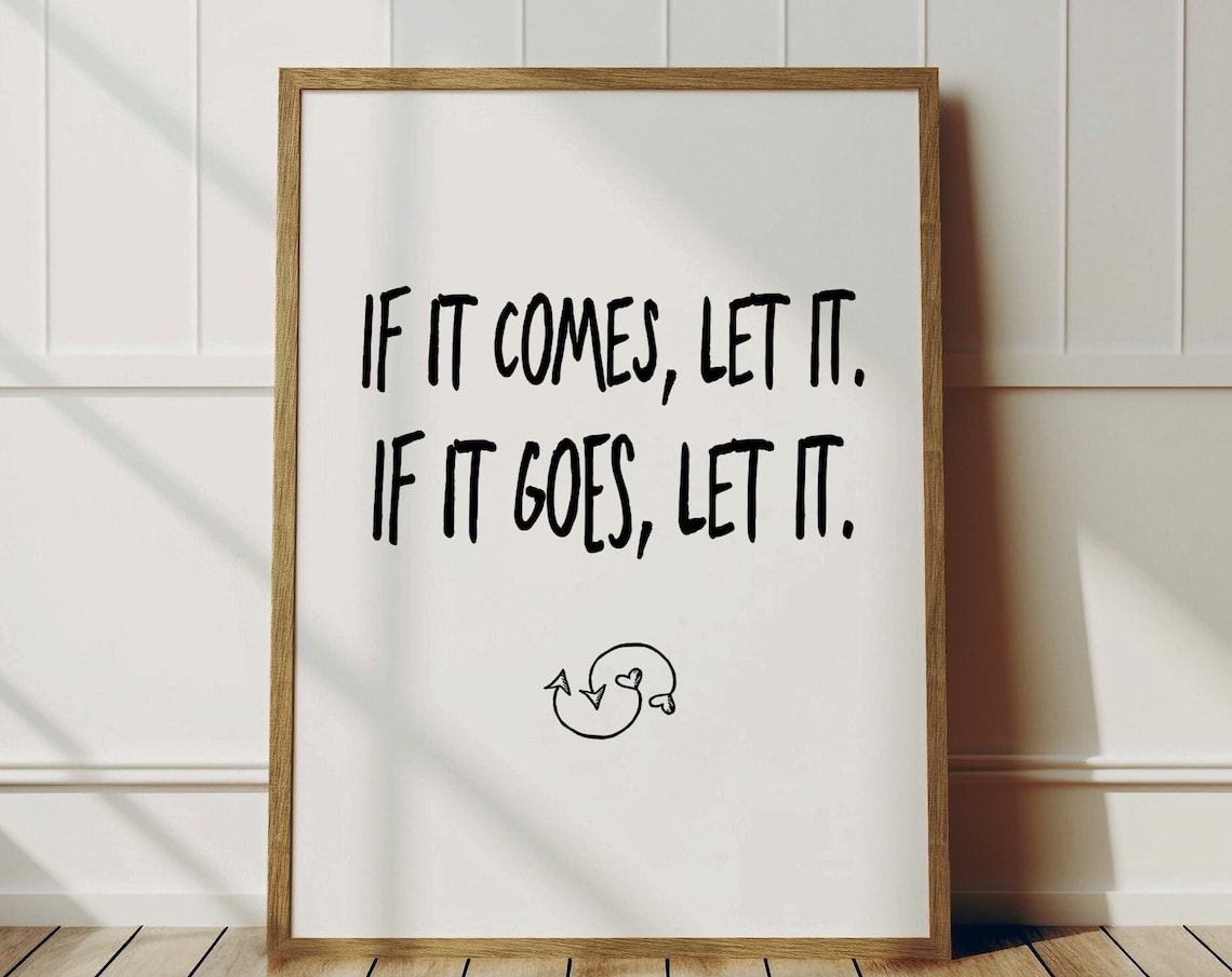 Inspirational Quote Wall Art Trendy Red Poster