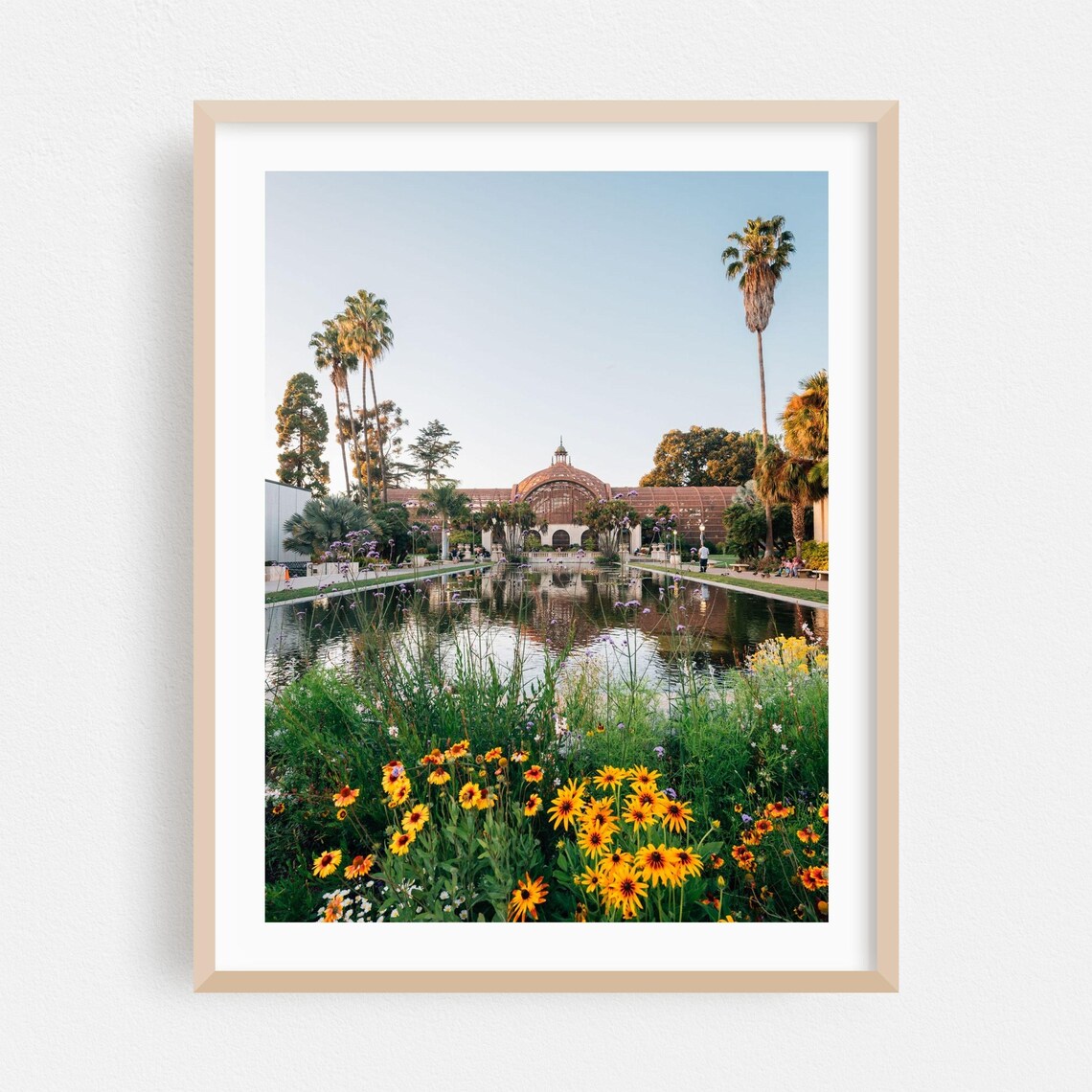 San Diego Balboa Park Botanical Building Flower Garden Art Poster