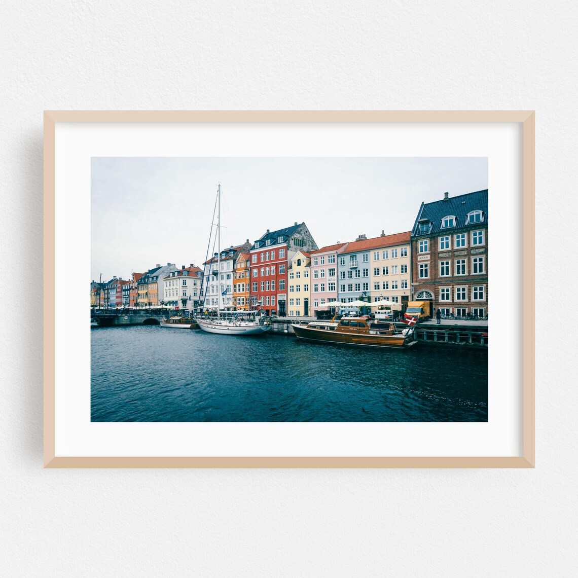 Copenhagen Denmark Nyhavn Harbor Colorful Houses Photo Poster