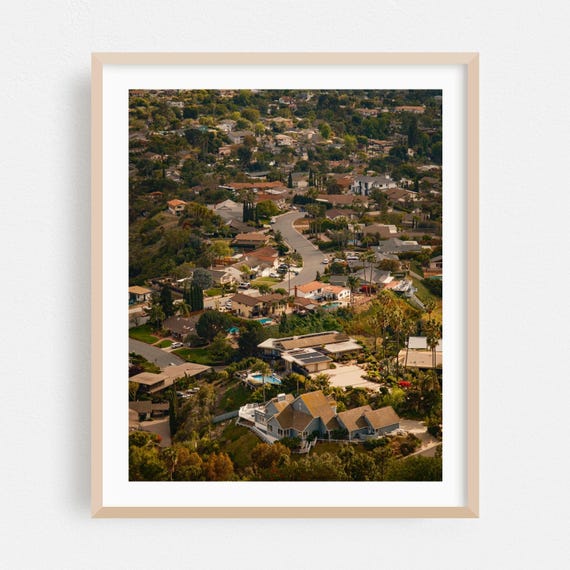 La Mesa Print Wall Art Architecture Framed Scenic Home Decor Landscape Poster Photography Fine Mt Helix Park