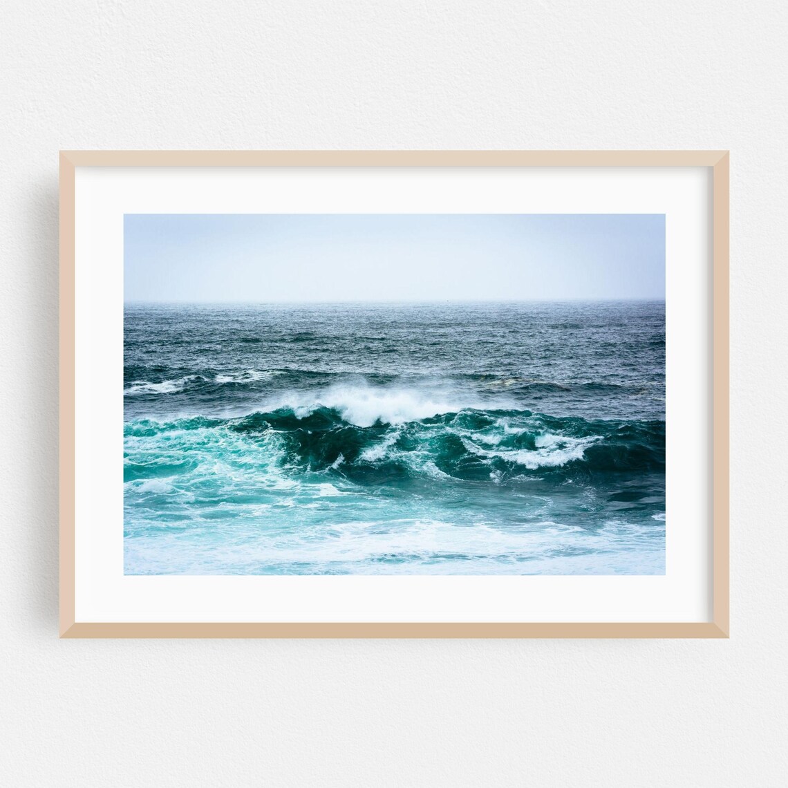 Big Sur Ocean Waves Fine Art Photography Coastal Turquoise Sea Poster