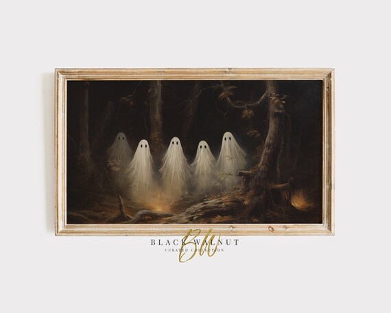 Halloween Frame Tv Ghost Art Ghosts In Woods Frame Tv Halloween Decor Moody Forest Fall Tv Screensaver Instant