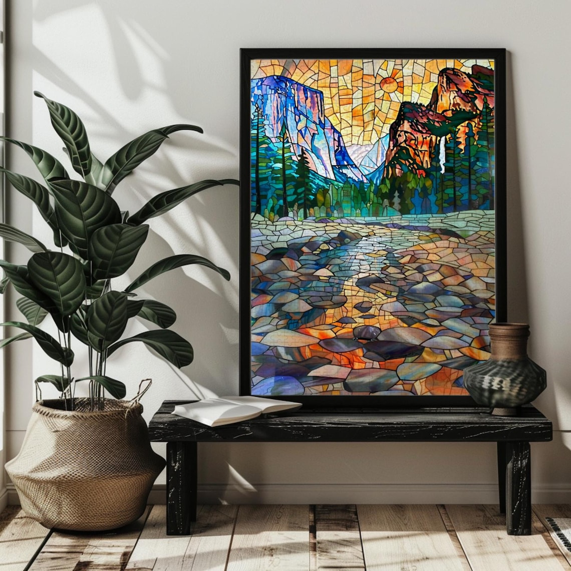 Stained Glass Yosemite National Park Travel Poster - Image 3
