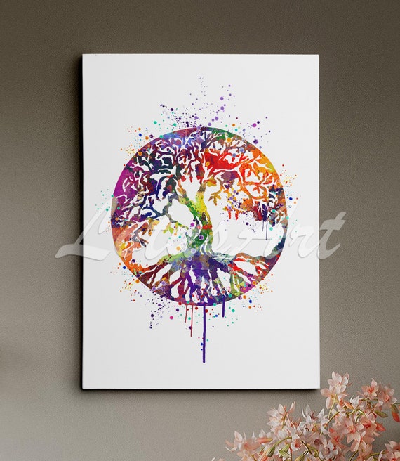 Tree Of Life, Watercolor Painting
