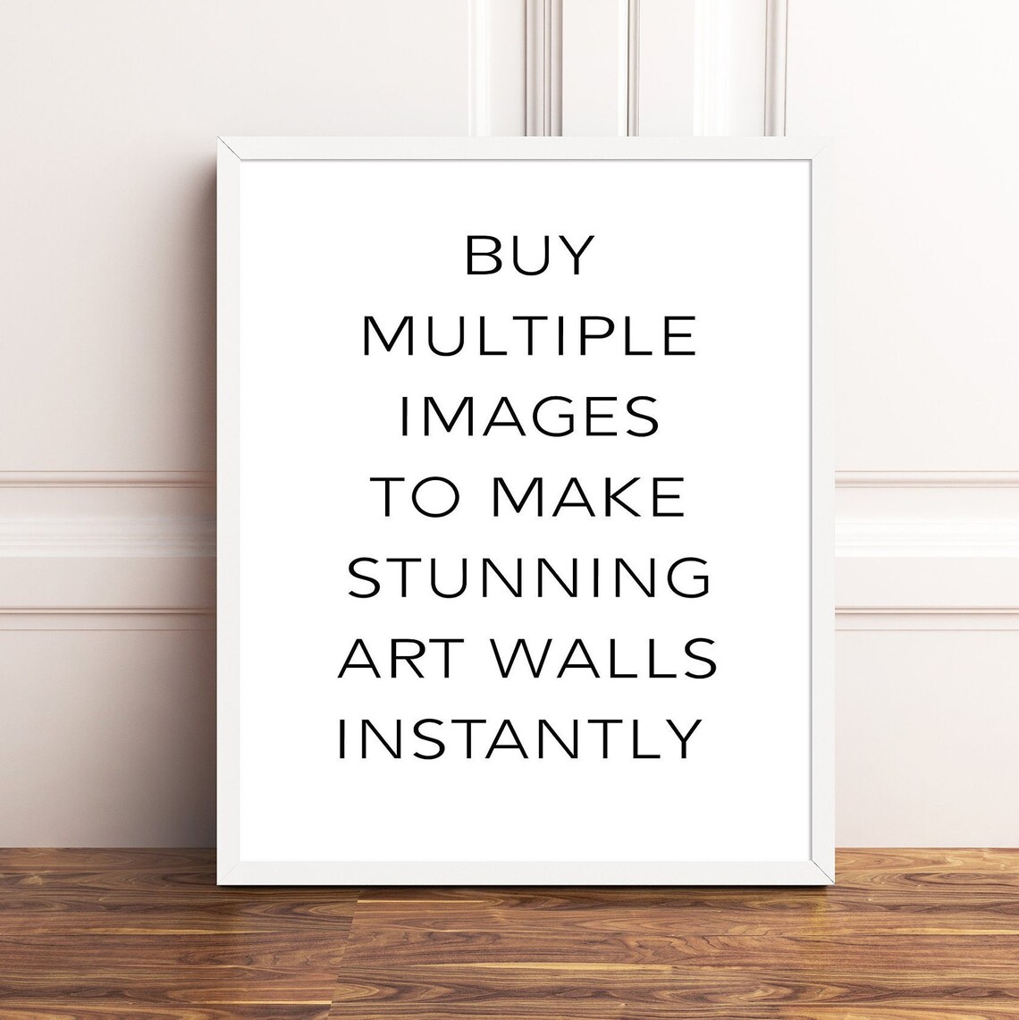 Love You More Black Minimalist Typography Bedroom Quote Poster - Image 2