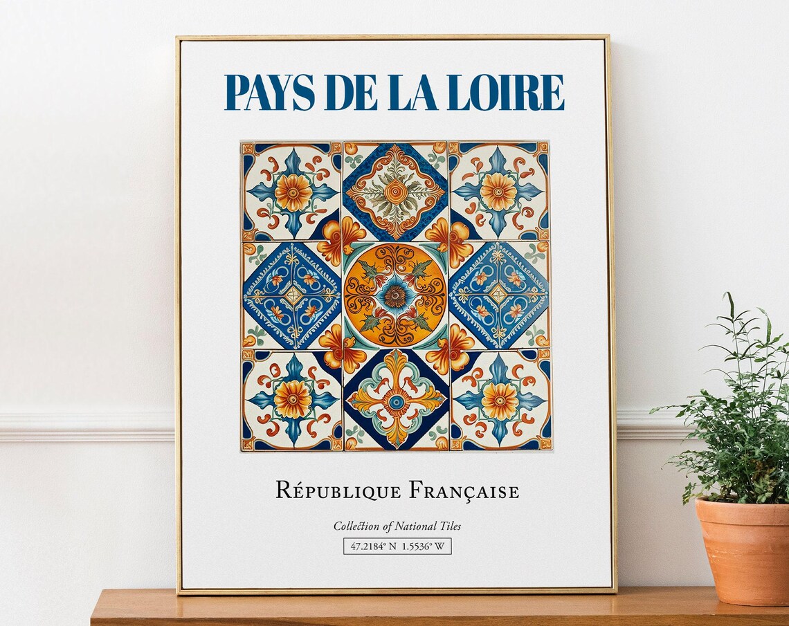 Pays De La Loire France Minimalist Travel Poster