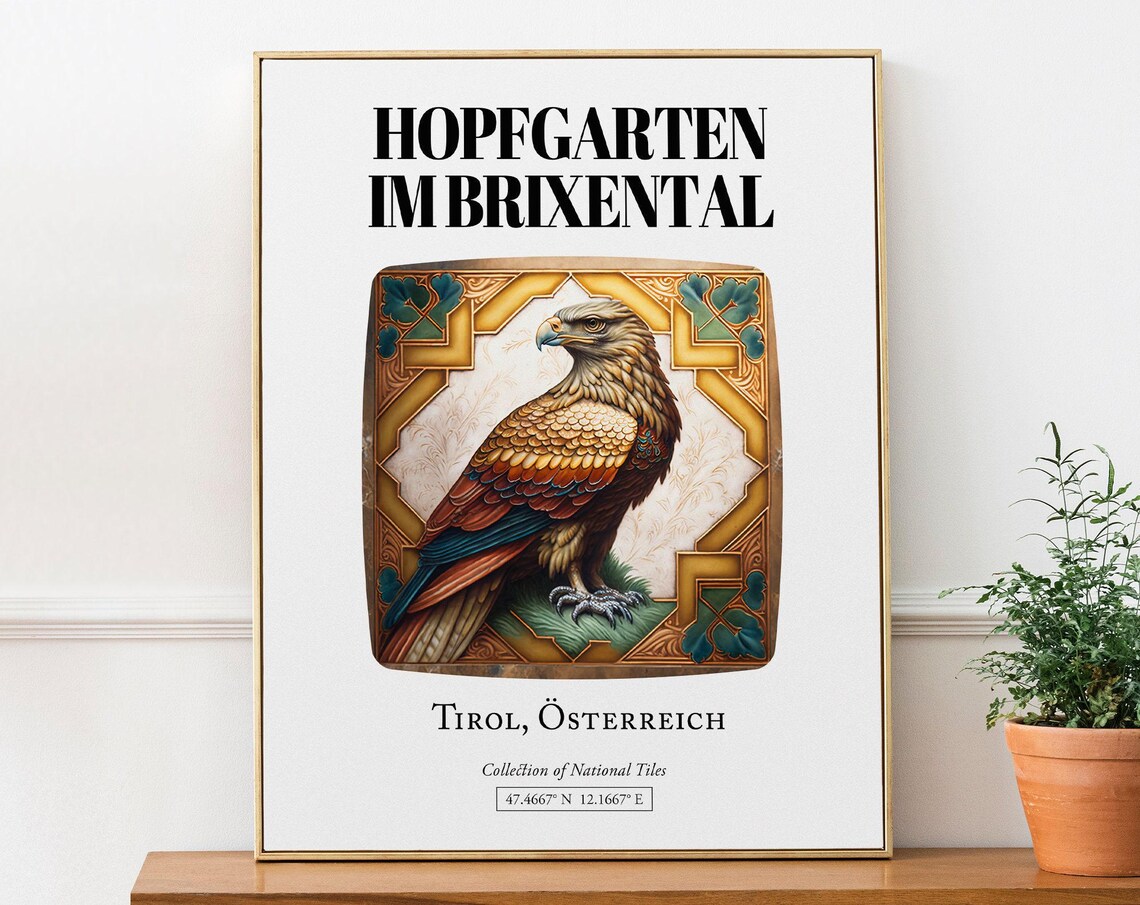 Hopfgarten Im Brixental Tirol Austria Travel Poster