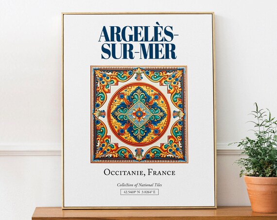 Argelssurmer Occitanie France Travel Poster