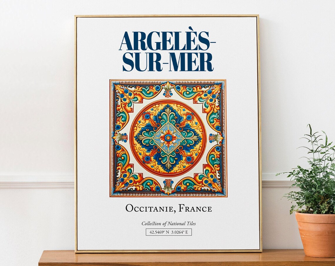 Argelssurmer Occitanie France Travel Poster
