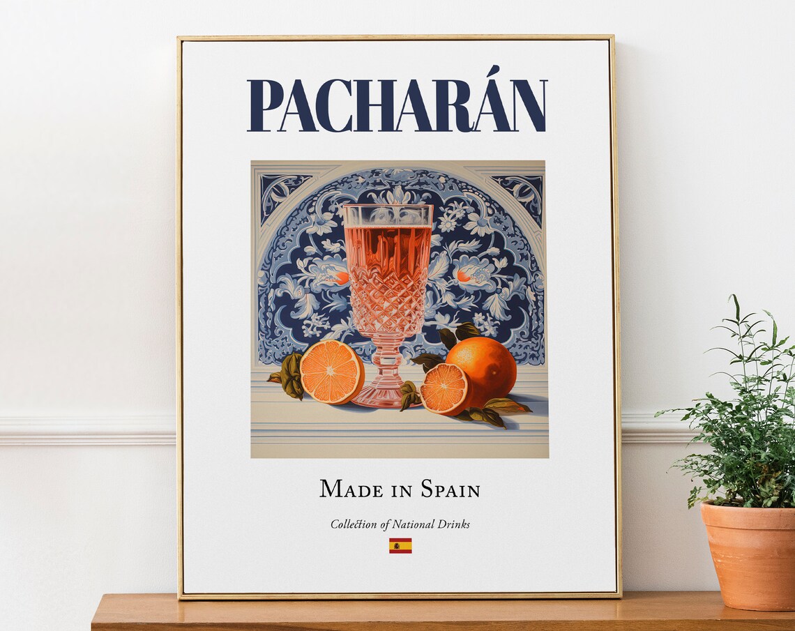 Pacharn On Maiolica Tile Beverage Art Print, Spanish