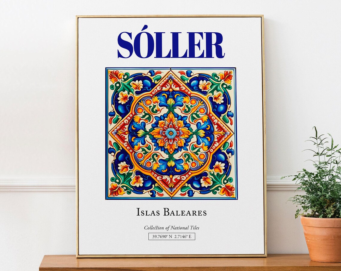 Islas Baleares Spain Minimalist Travel Poster