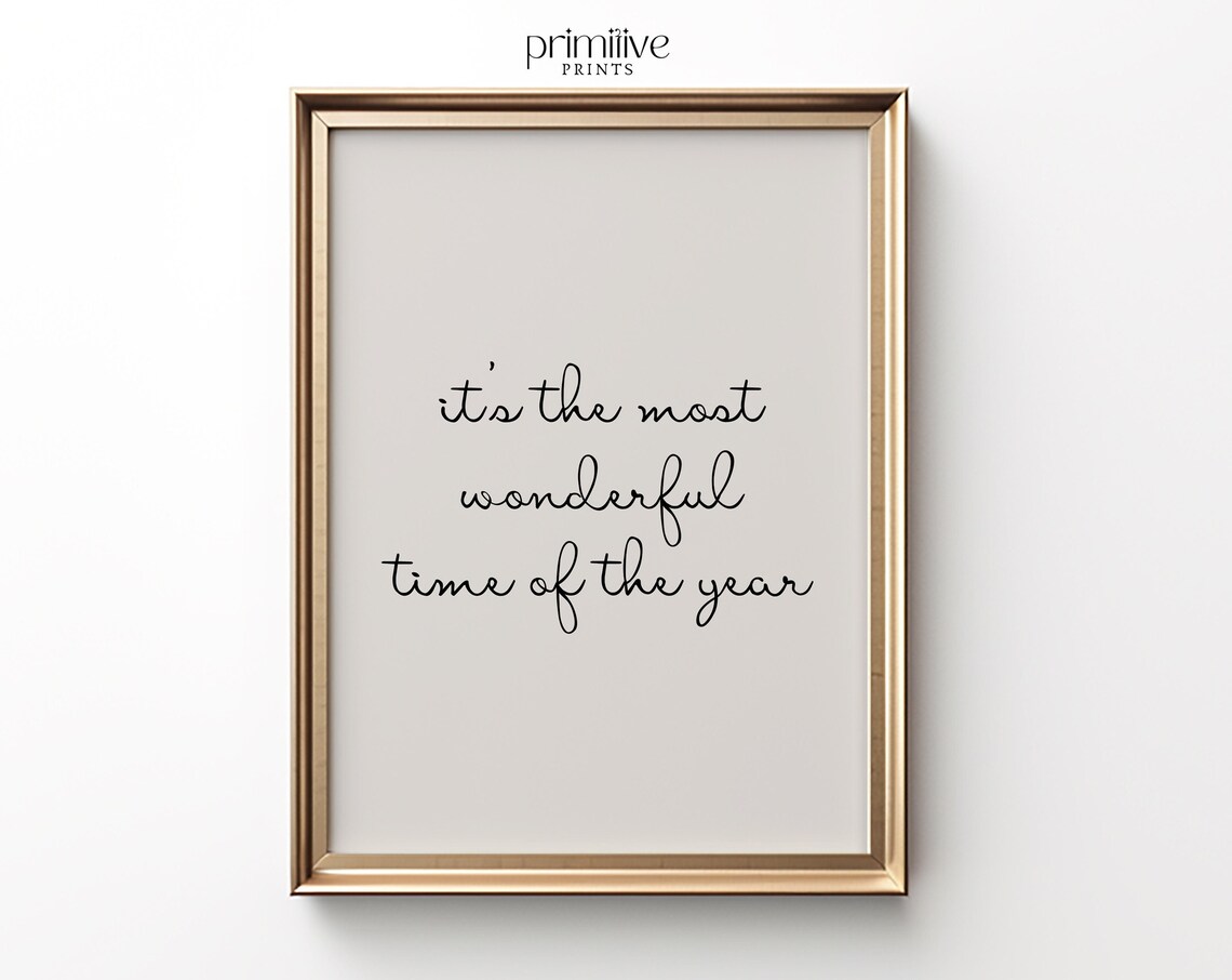 Christmas Quote Minimalist Winter Art Print