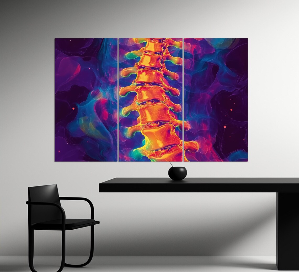 Anatomy of the Spine, Healthcare Wall Art Print - Image 3