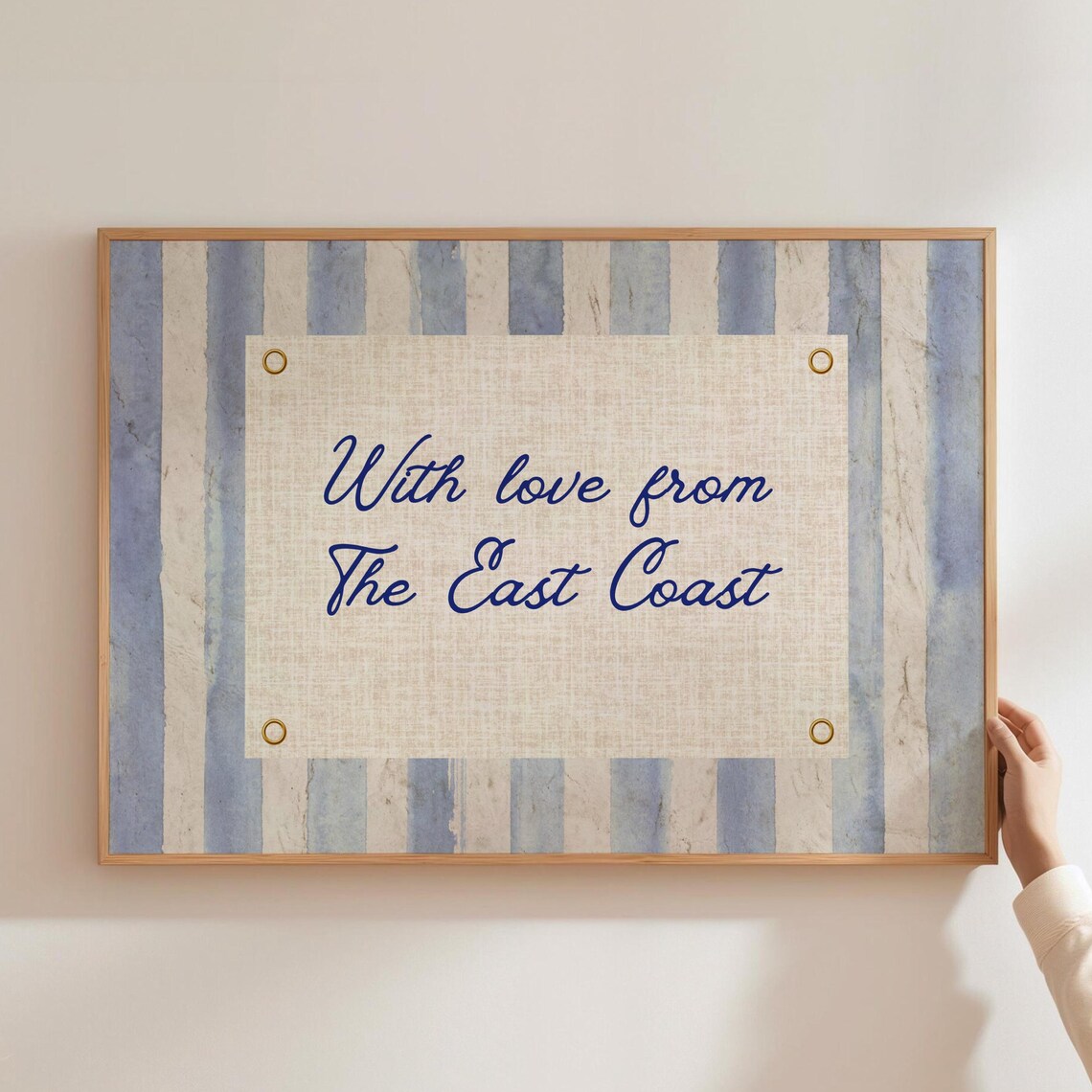 With Love From The East Coast Vintage Quote Poster