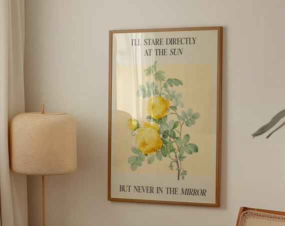 Antihero Print Music Wall Art Midnights Bedroom Decor Girly Botanical