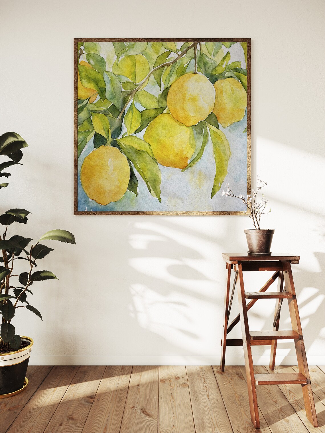 Lemon Tree Watercolor Art Print, Kitchen Botanical - Image 4