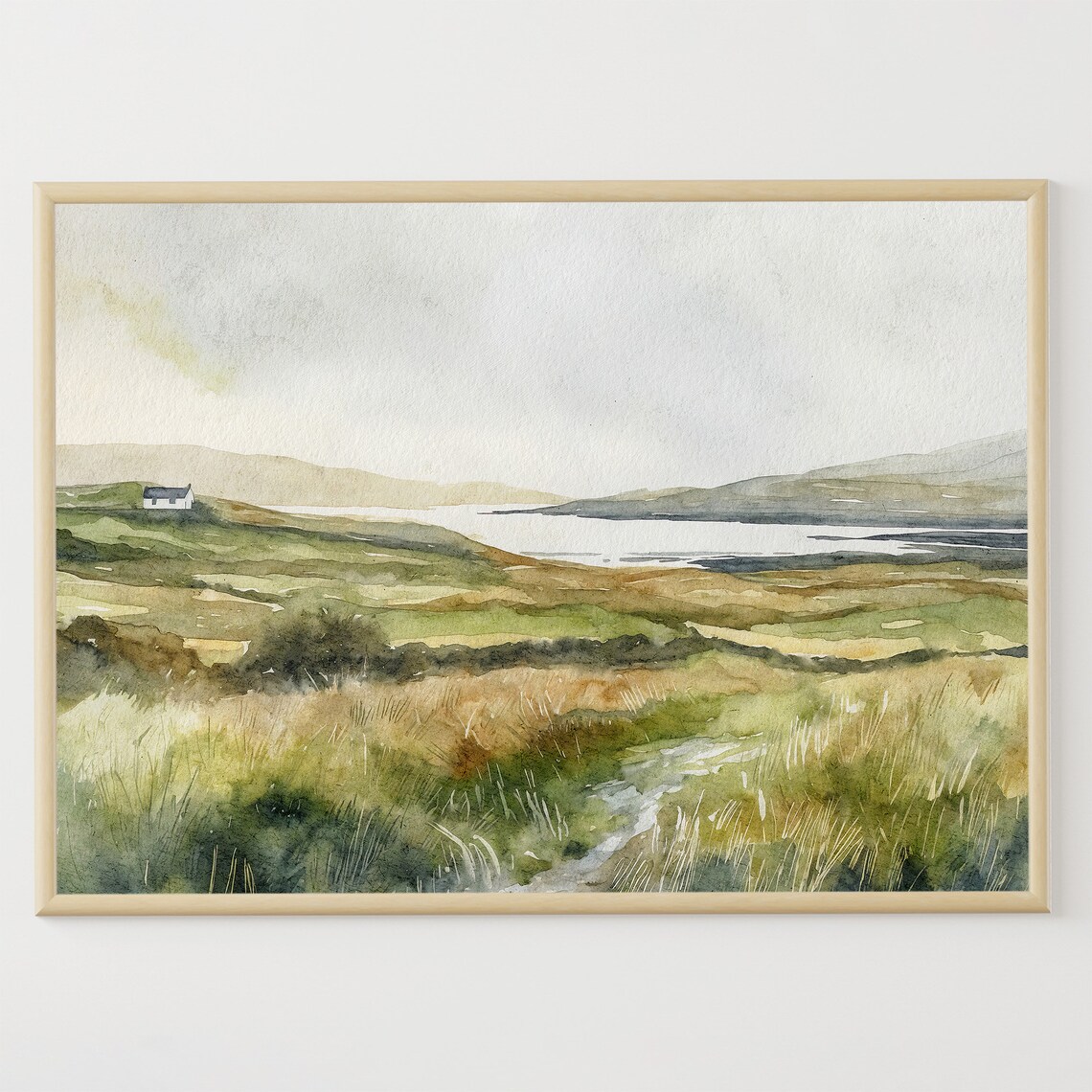 Dingle Peninsula Watercolor Art Print, Ireland