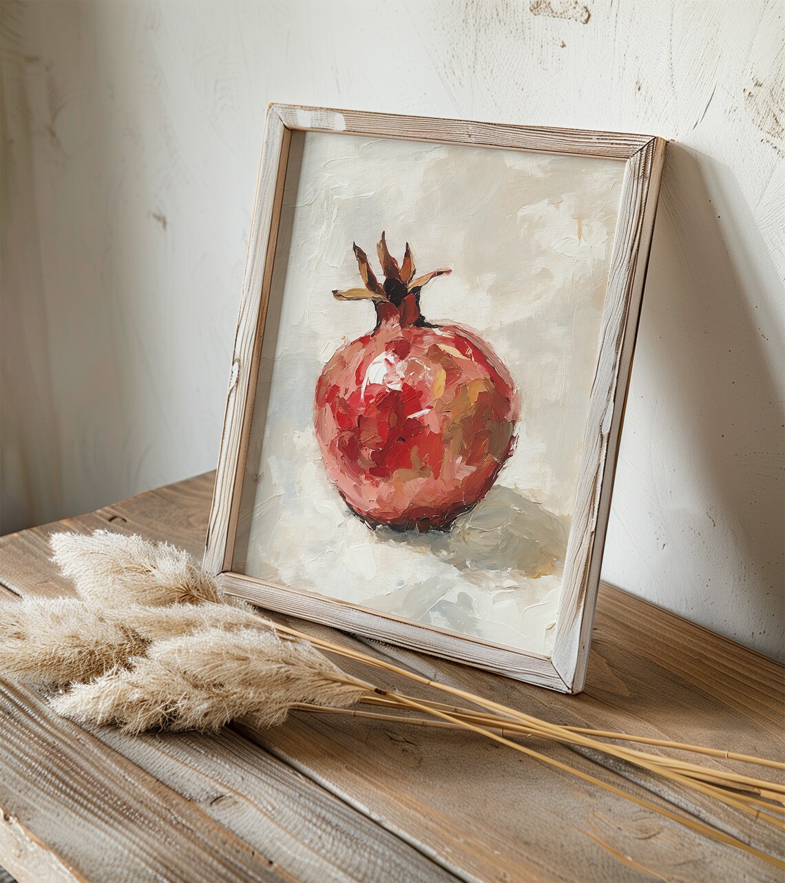 Pomegranate Oil Painting Art Print, Kitchen Wall Art - Image 3