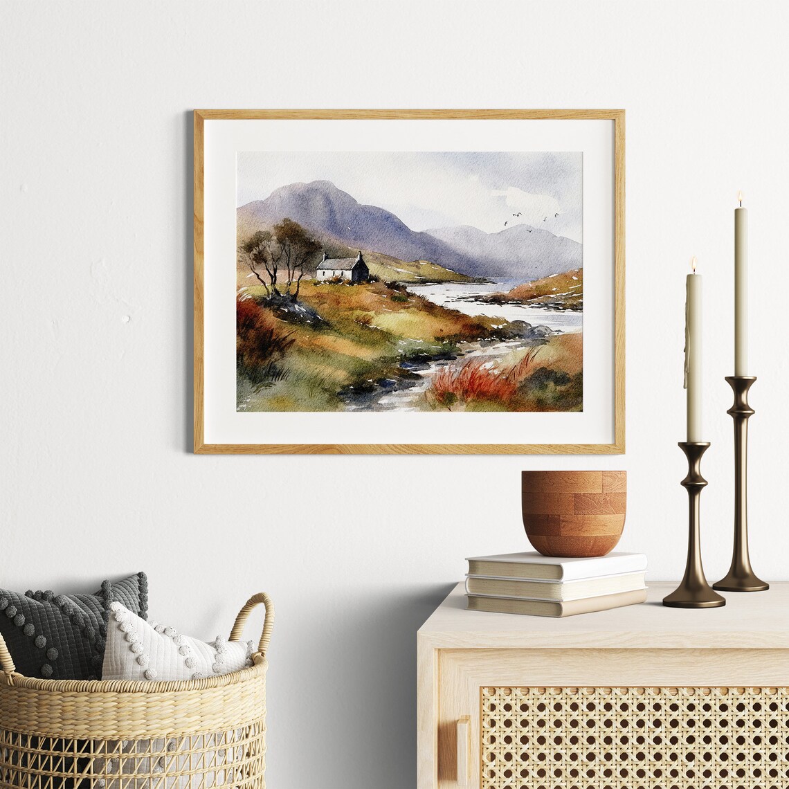 Isle Of Skye Watercolor Art Print, Scottish Highlands - Image 3