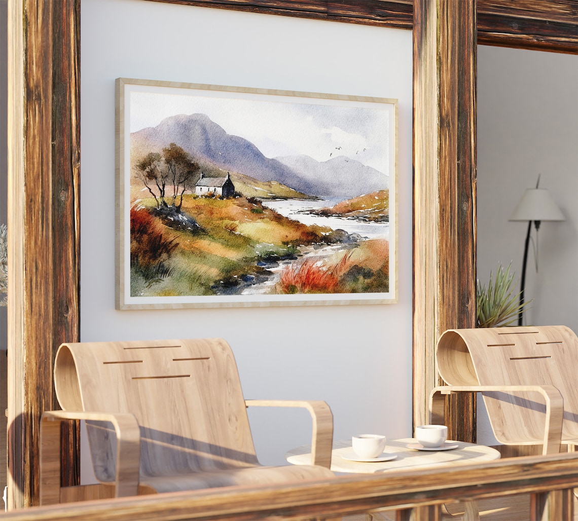 Isle Of Skye Watercolor Art Print, Scottish Highlands - Image 2