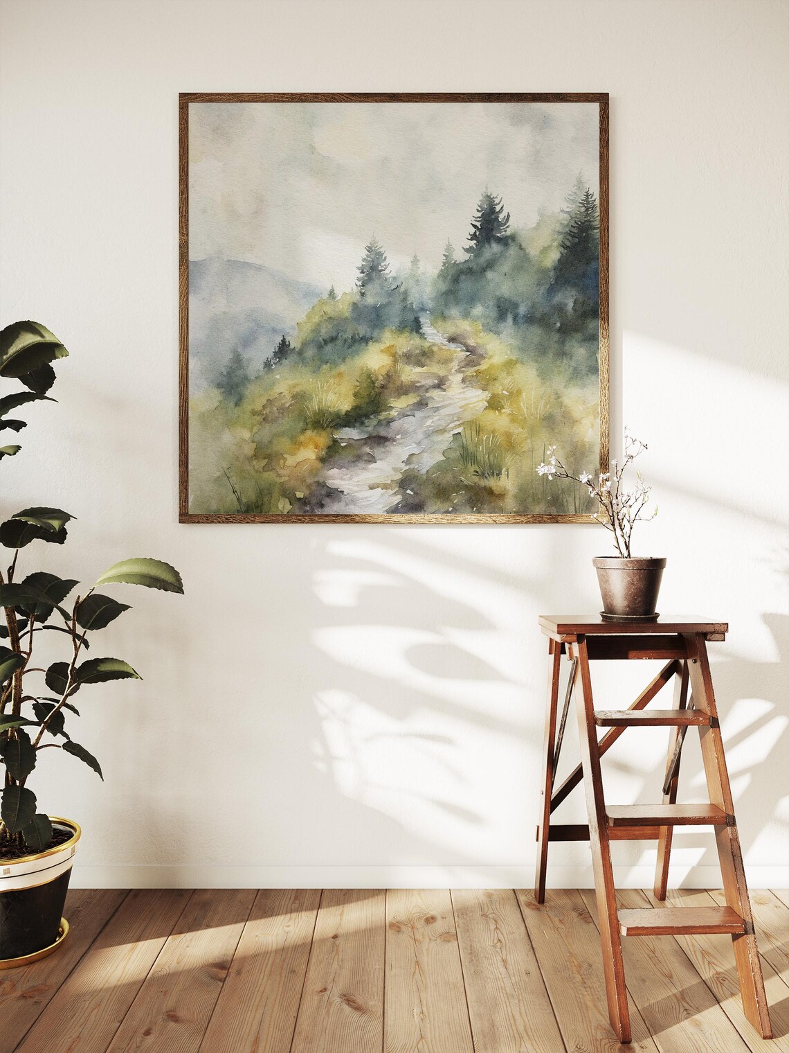 Appalachian Trail Watercolor Art Print, Blue Ridge - Image 5