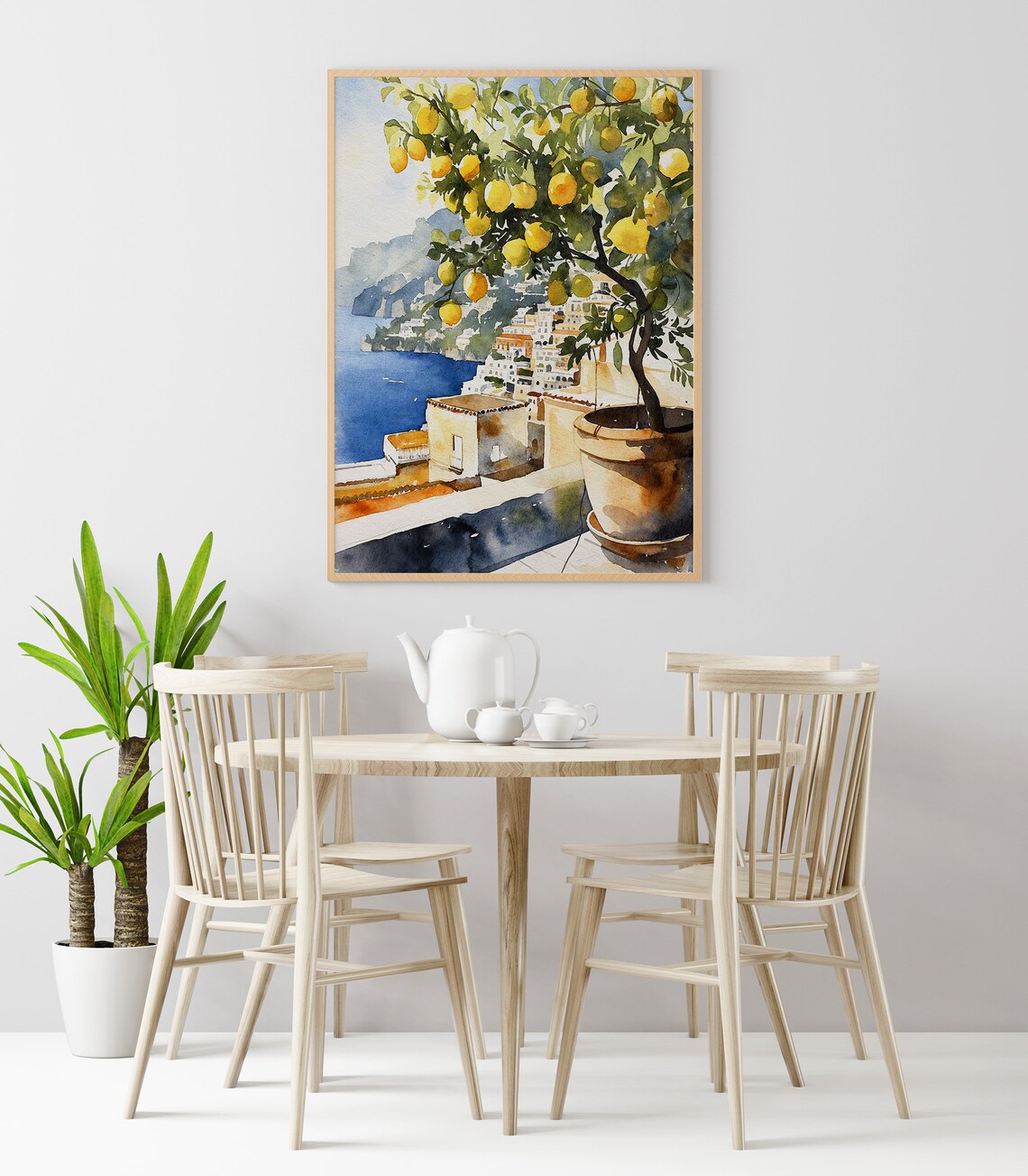 Lemon Tree Watercolor Art Print, Positano Amalfi Coast - Image 5