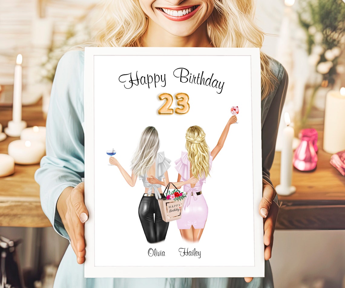 Personalized Gift Personalized Birthday Gift 23rd Gift For Her Birthday Gift For Her Best Friend Gift For Birthday Sister Gift 23rd Birthday