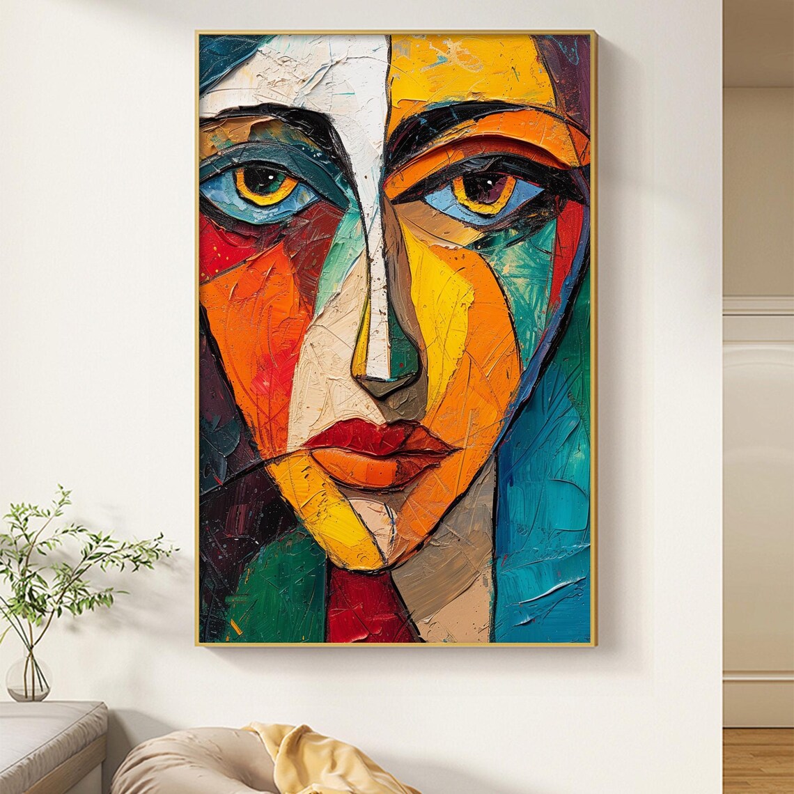 Custom Abstract Female Model Portrait Art Print - Image 3
