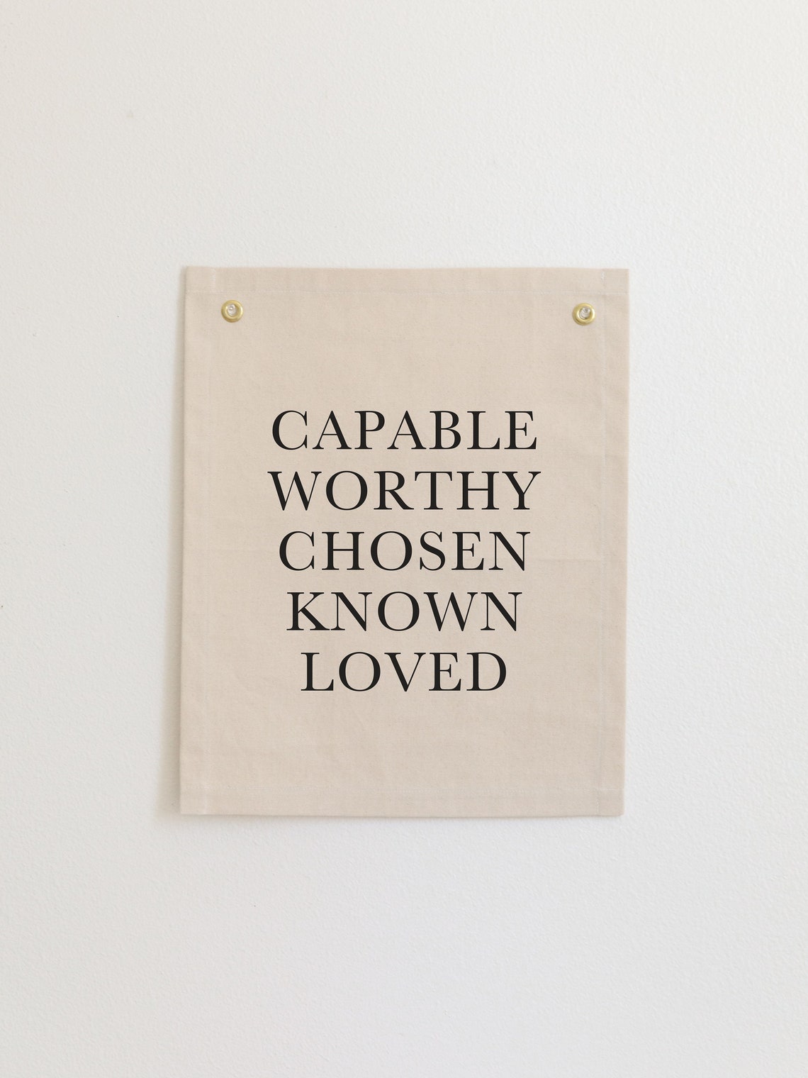 Capable Worthy Chosen Christian Banner Christian Affirmations Sign For Kids Bible Verse Banner Christian Scripture Wall Flag