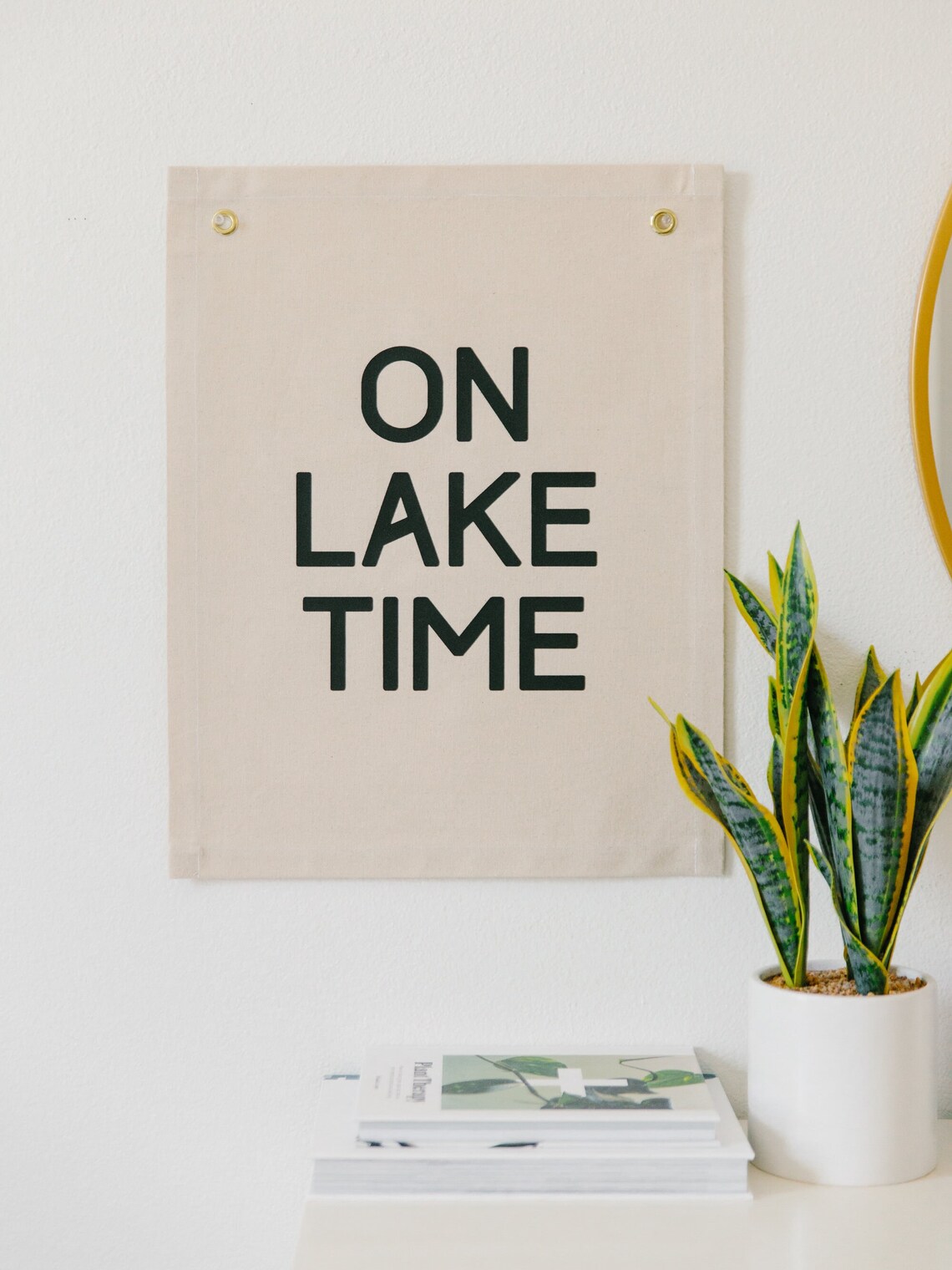 On Lake Time Lake House Summer Wall Art Print - Image 3