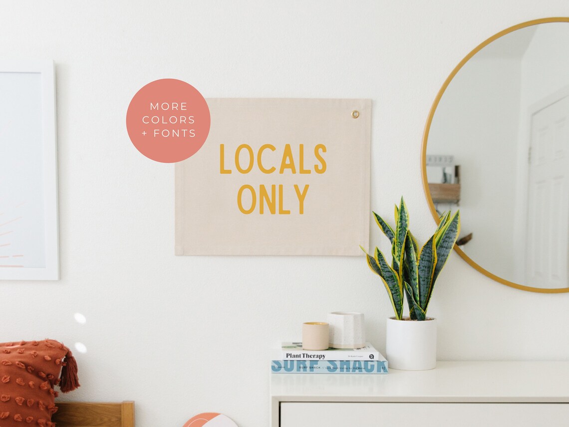 Locals Only Surf Nursery Decor, Boho Beach Art Print