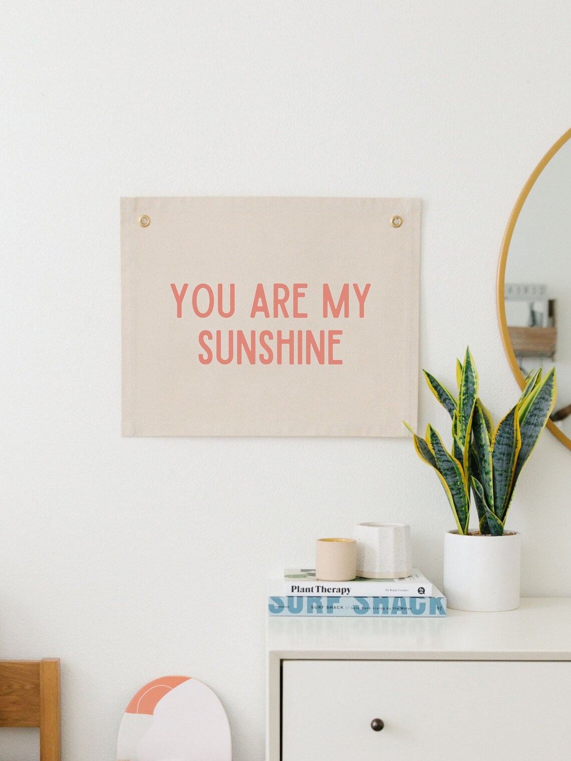 You Are My Sunshine Boho Girl Nursery Wall Art - Image 2