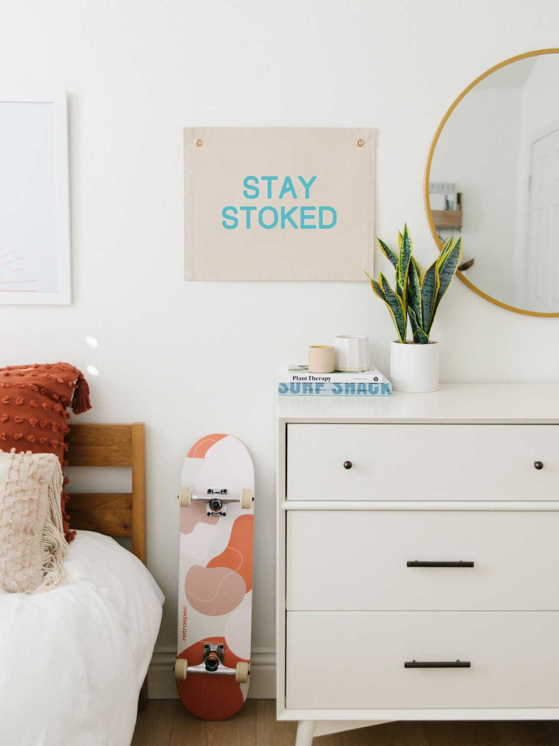 Stay Stoked Surf Wall Decor, Boho Nursery Art Print - Image 3