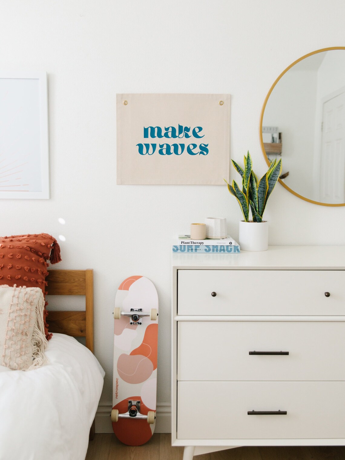 Make Waves Coastal Nursery Wall Decor Art Print - Image 2