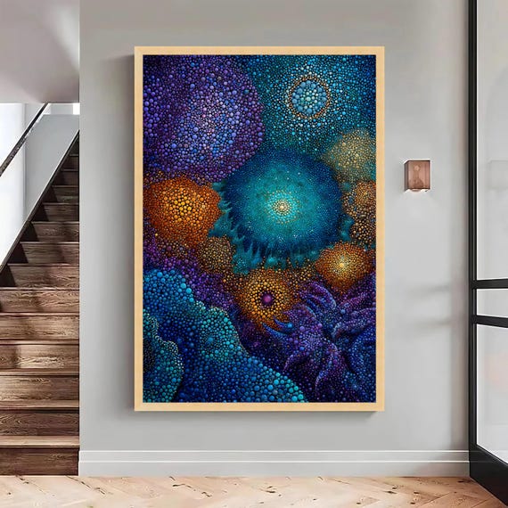 Abstract Galaxy Art, Modern Home Decor
