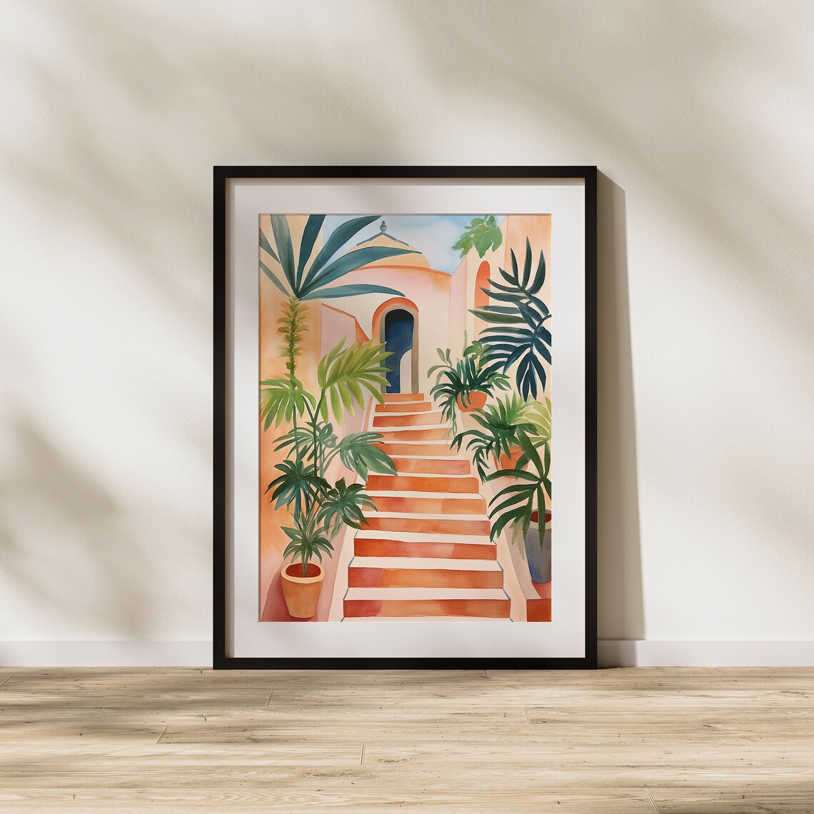 Paradise Garden Tropical Plants Palm Realism Modern Art Illustration Mystical - Image 2