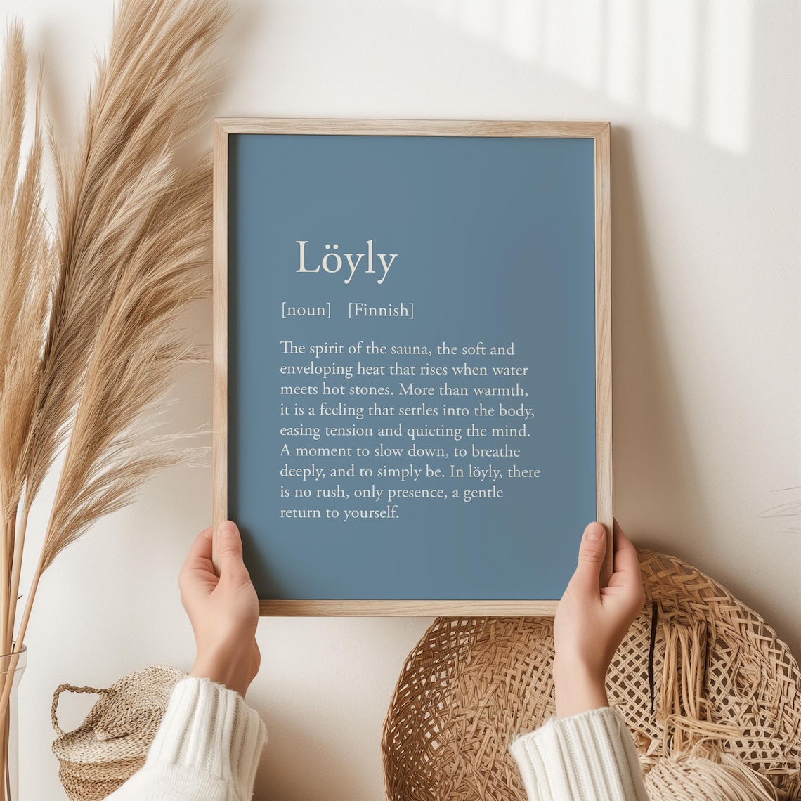 Lyly Finnish Word Print, Nordic Wellness Art Print