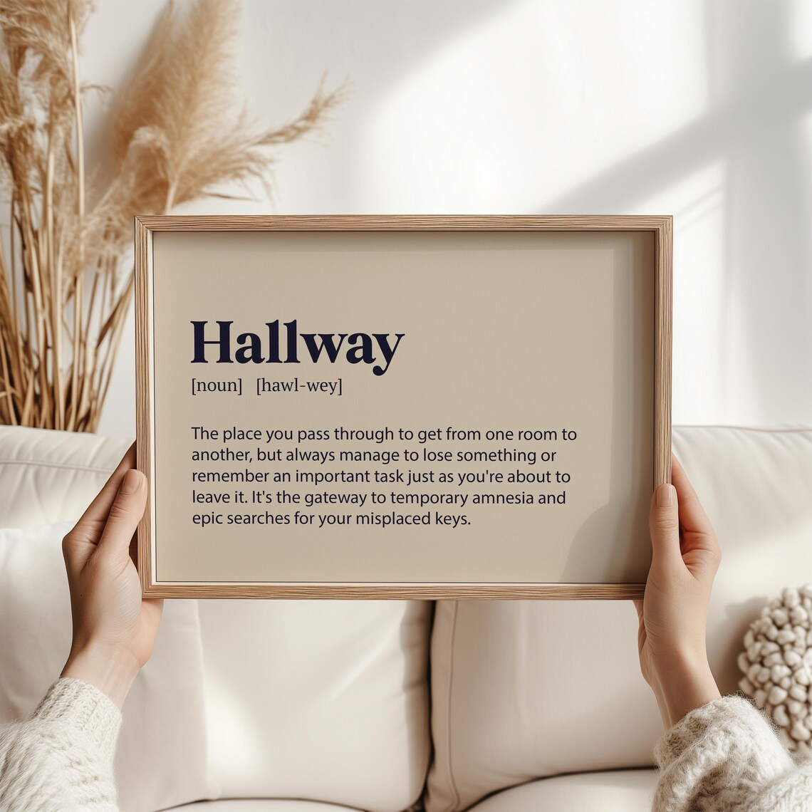Hallway Definition Funny Art Print, Sarcastic Decor - Image 3