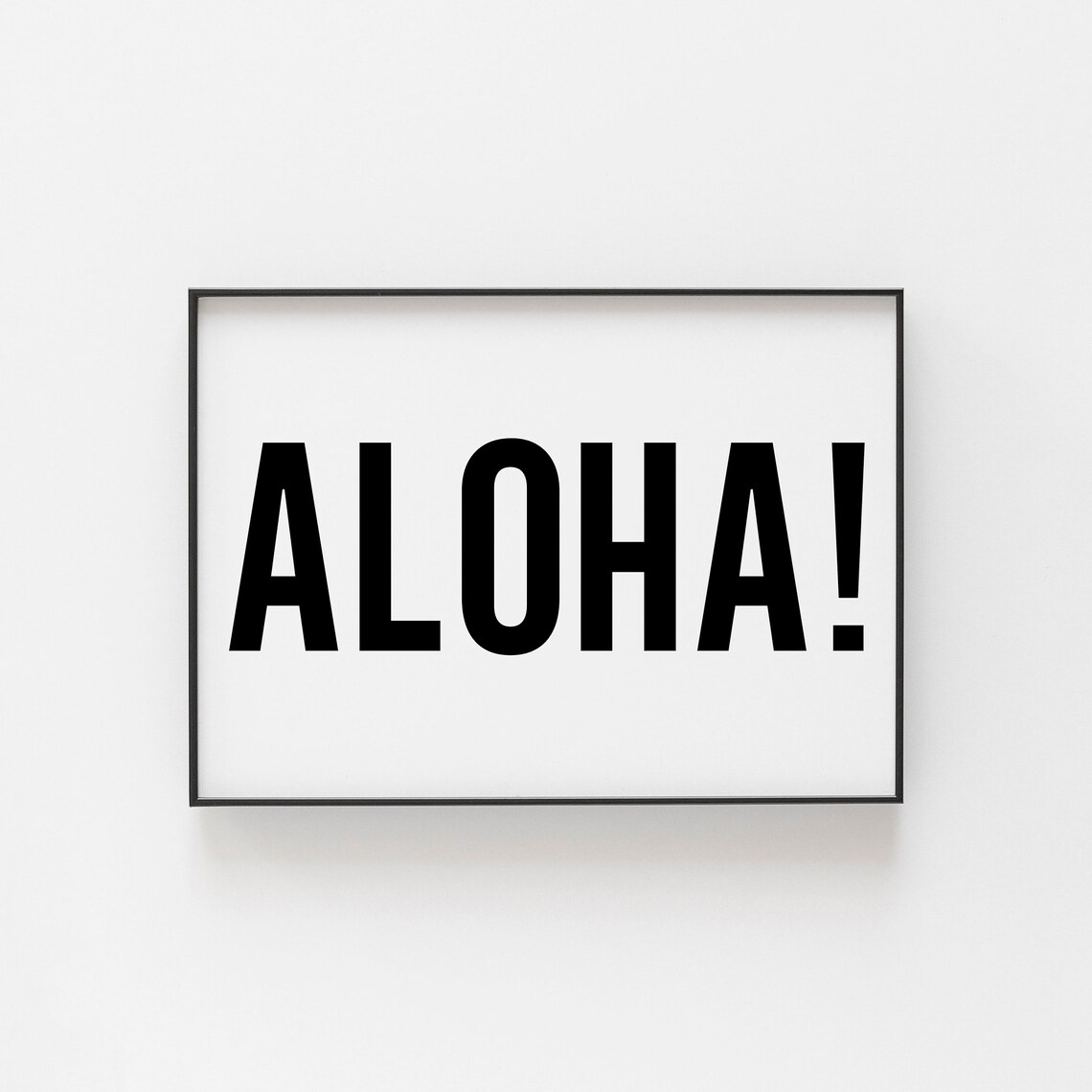Tropical Bliss Aloha Sunset Beach Poster Print
