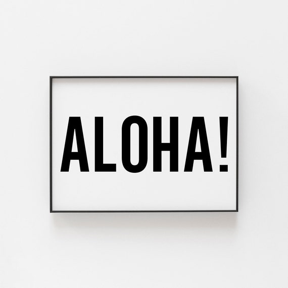 Tropical Bliss Aloha Sunset Beach Poster Print