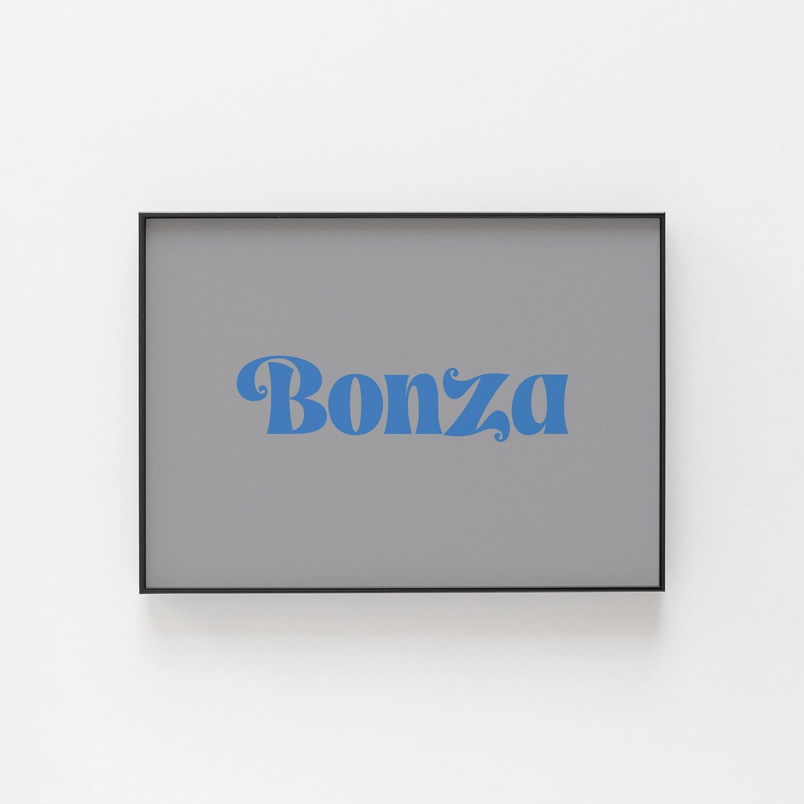 Bonza Australian Slang Retro Typography Bold Word Art Poster - Image 3