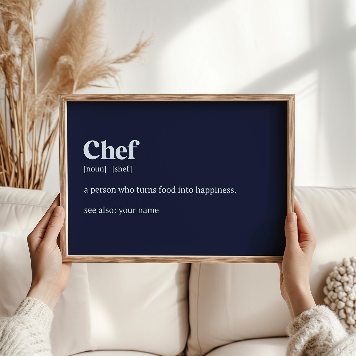 Personalized Chef Art Print, Kitchen Wall Decor - Image 2