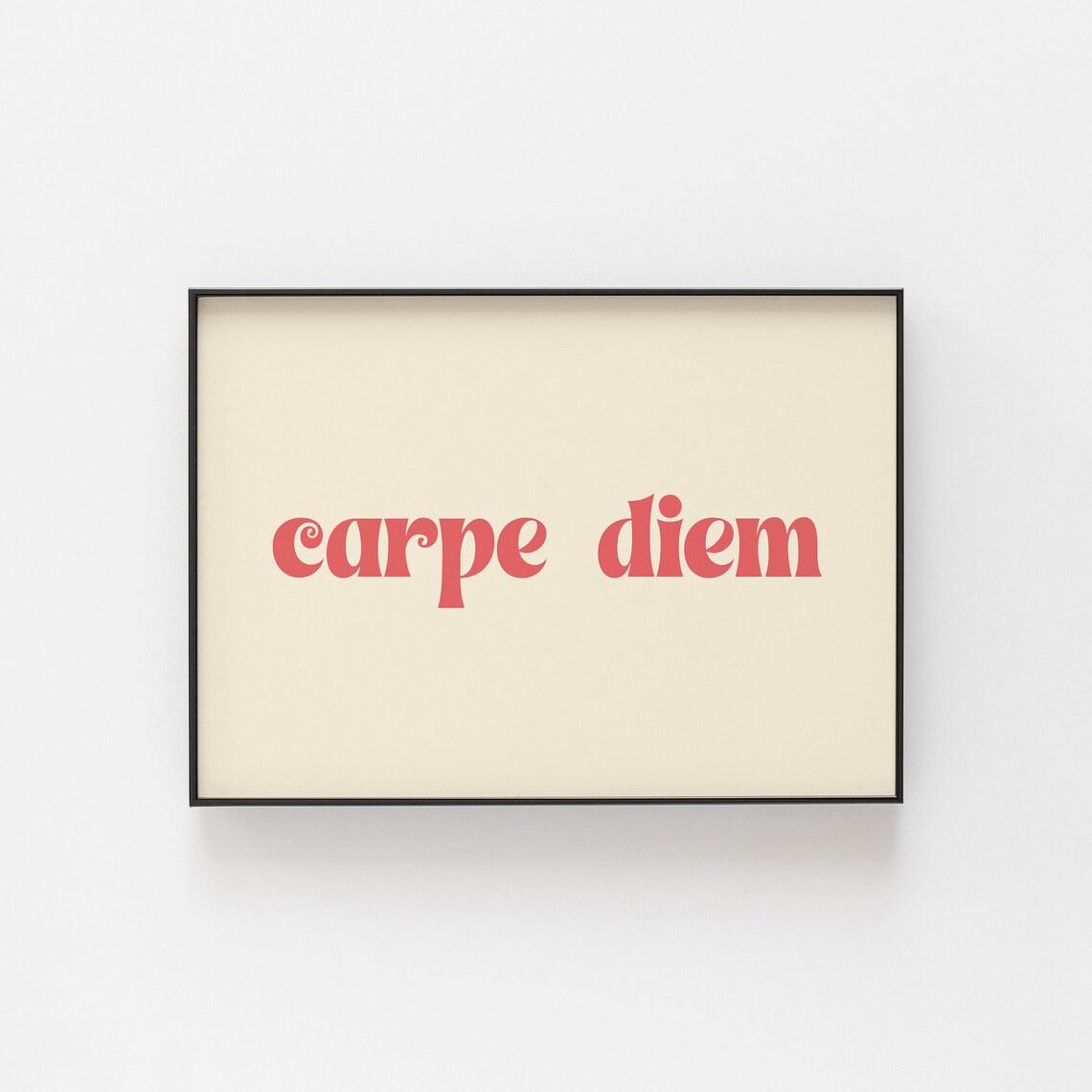 Carpe Diem Latin Quote Art Print, Home Decor